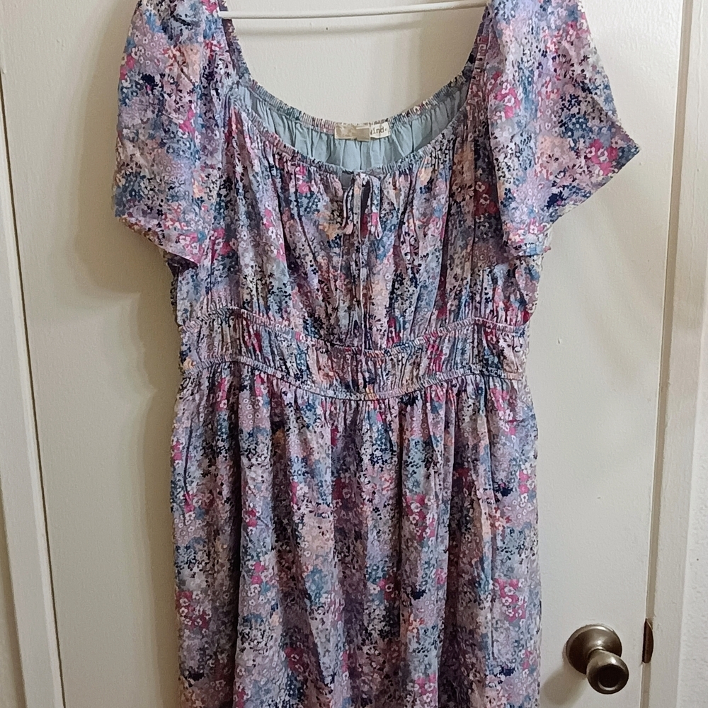 Floral Short Sleeve Dress